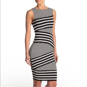 Bailey44 striped bandage dress